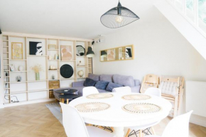 EXIGEHOME - Beau duplex-15 min Paris/La Défense/Champs Elysées